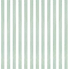 Wall murals Vertical stripes Watercolor hand drawn seamless pattern with abstract stripes in blue color isolated on white background. Good for textile, background, wrapping paper etc.