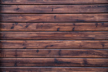 Naklejka premium Dark texture of wooden walls. Vintage wood background.