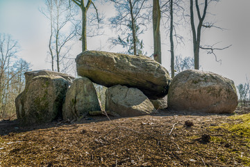Prehistoric megalith tomb Teufelskueche near Haldensleben