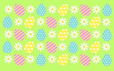 easter eggs seamless pattern