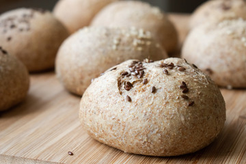 Homemade delicious baked Graham Buns