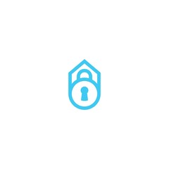 House key logo design vector template
