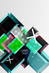 Metal arrow shape background. Abstract geometric background with 3d effect composition For Wallpaper, Banner, Background, Card, Book Illustration, landing page