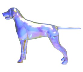 3d illustration of the dog