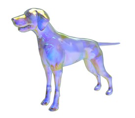 3d illustration of the dog