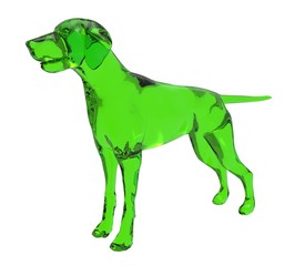 3d illustration of the dog