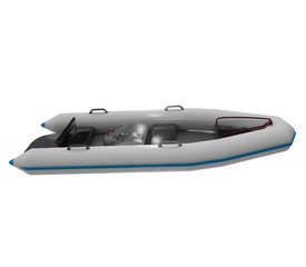 3d illustration of the boat