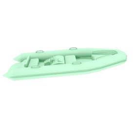 3d illustration of the boat