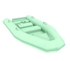 3d illustration of the boat