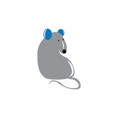 illustration of animal mouse color design vector