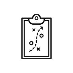 strategy icon in trendy flat style 