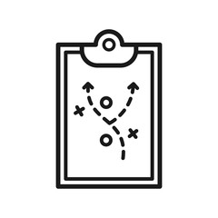 strategy icon in trendy flat style 