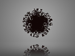 reflection interface Corona Virus 