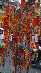 colorful decoration for tet festival