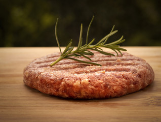 Bife de Hambúrguer Artesanal.