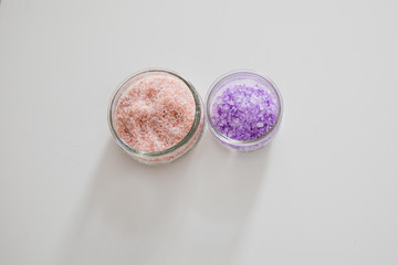 himalaya and lavendel salt