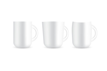 Hot drink mug isolated on white background. Vector