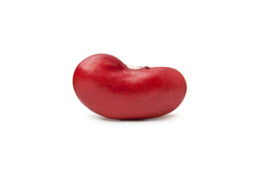 red Beans isolated on white background.