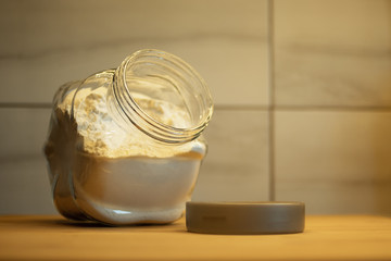 flour in a jar