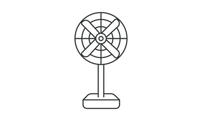 Obraz premium Fan, ceiling fan, desk fan, electronics, home appliance, table fan, colling, ventilator, air, household, comfortable, ceiling free vector icon