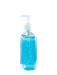 alcohol gel bottle for kill covid-19 on isolated white background
