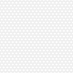 black white seamless pattern with hexagon - 337421353