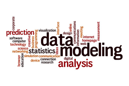 Data modeling word cloud concept