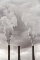 Steam Stacks from Electric Generating Station