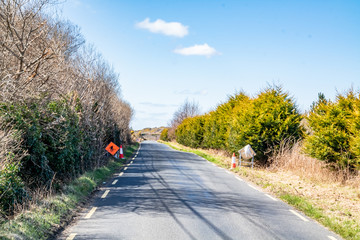 Empty country road in County Donegal during the Coronavirus pandemic - Ireland