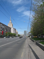 Fototapeta na wymiar Kutuzvskyi Ave