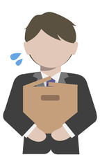 A man with a craft box.