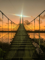 Obraz premium bridge over the river