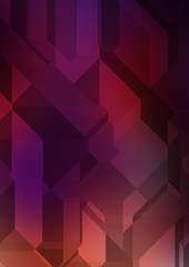 Polygonal background. Colorful wallpaper with geometric design. Digital 3d illustration.