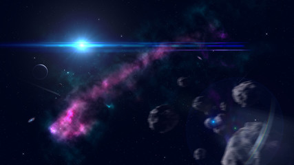 abstract space background with space