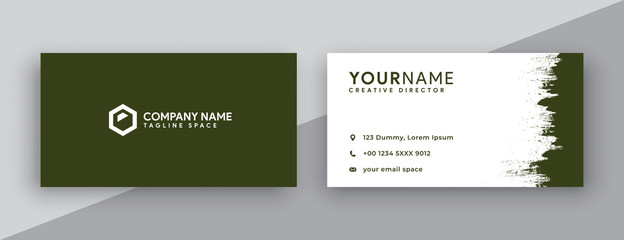 business card design. biscay green business card templates design. new 2020 color trends biscay green