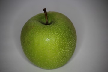 Apple with water drops