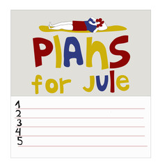 To-do list for July. Plans for the month. A girl lies on the ground and smoothes to a flying star. Vector illustration concept in doodle style.