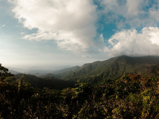 clouds over the mountains