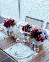 wedding table setting