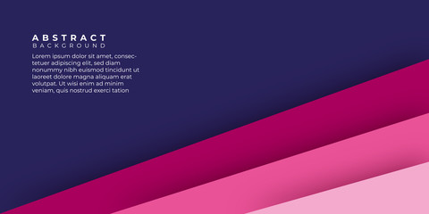 Fototapeta premium papercut background , abstract pink paper background design , pink papercut and dark blue background templates . for business presentation , wallpaper, business card background, cover, banner, 