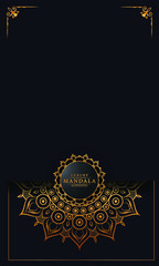 Modern luxury ornamental mandala background with arabesque pattern arabic
 islamic east style.decorative mandala for print, poster,
 cover, brochure, flyer, banner