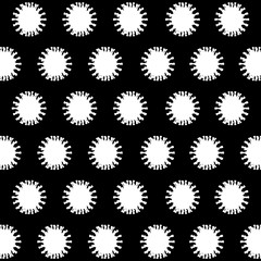 Coronavirus on a dark background. 3d illustration.