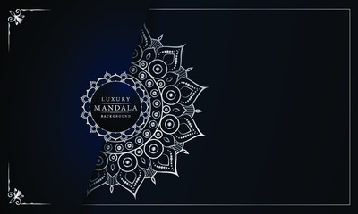 Modern luxury ornamental mandala background with arabesque pattern arabic
 islamic east style.decorative mandala for print, poster,
 cover, brochure, flyer, banner