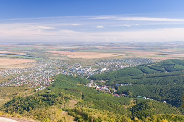 Fototapeta na wymiar Белокуриха панорама Алтай