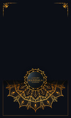 Modern luxury ornamental mandala background with arabesque pattern arabic
 islamic east style.decorative mandala for print, poster,
 cover, brochure, flyer, banner
