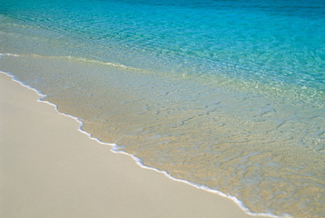 Fototapeta na wymiar Shoreline of Caribbean Sea on St. John, US Virgin Islands