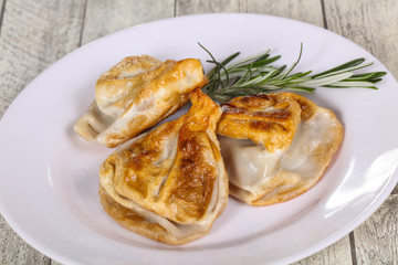 Georgian cuisine - khinkali with meat