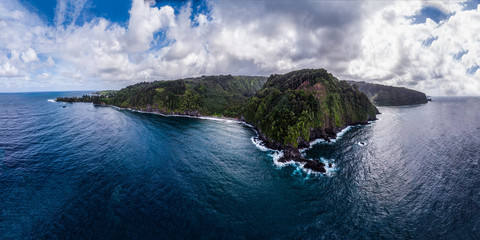 Fototapeta na wymiar island shot from a drone