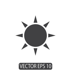 Sun Line Icon Design Vector, Template