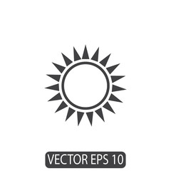 Sun Line Icon Design Vector, Template